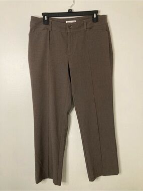 Christopher & Banks Petite Brown Straight Leg Dress Pants – Size 10P